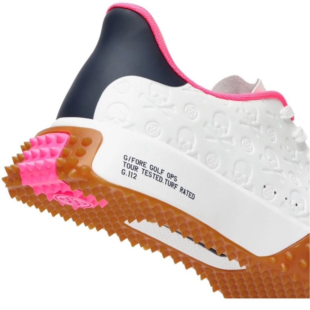 G/Fore Men’s G 112 Debossed Skull & Tees Golf Shoes-Snow/Twilight-Size 11.5 NIB - Picture 4 of 12
